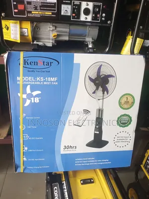 Kenster 18inches Rechargeable Mist Fan