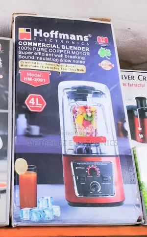 Hoffmans 4l (4800w) Pure Copper Sound Proof Commercial Blender/Grinder