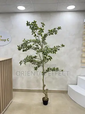 White Edge Banyan Tree | Luxury Artificial Plant for Interior Decor