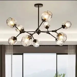10 Glass Tree Pendant Light Chandelier