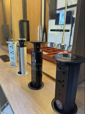 Motorized Pop-Up Socket Tower With Bluetooth Speaker Usb Charger