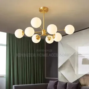 8 Hands Modern Luxury Bean Pendant Light Chandelier