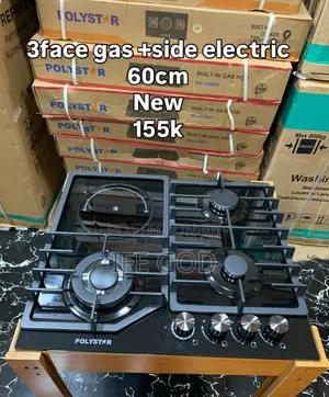 Original Polystar Built-in Premium Quality Luxury 3+1 Gas Ele Cooker