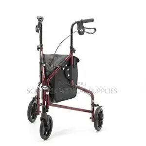 Aluminum 3-Wheel Walking Rollator With Hand Brakes