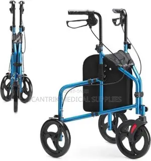 Heavy-Duty 3-Wheel Mobility Walker Rollator