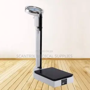 Heavy-Duty Analog Weighing Scale With Height Meter – Long-Lasting