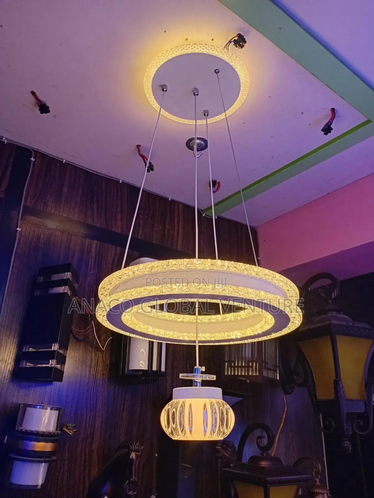 Simple Design Led Pendant Light 3 Colours Light