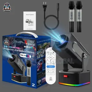 Hcs350ktv Projector,Karaoke,Stereo Android1 2 Mic Home Theatre 150"