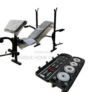 Multifunctional Bench Press With 50kg Dumbbells Set