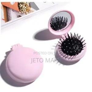 The 2-in-1 Compact Mirror Portable Hair Brush