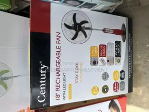 18” Rechargeable Fan With Led Light