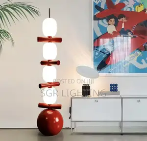 Modern Tomatoes on Sticks Living Room Floor Lamp