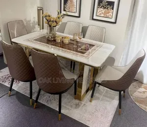 6 Seater Marble Dining