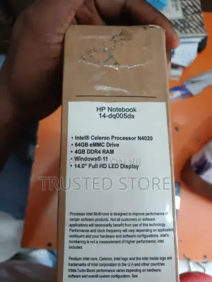 New Laptop HP 14S 4GB Intel Celeron HDD 60GB