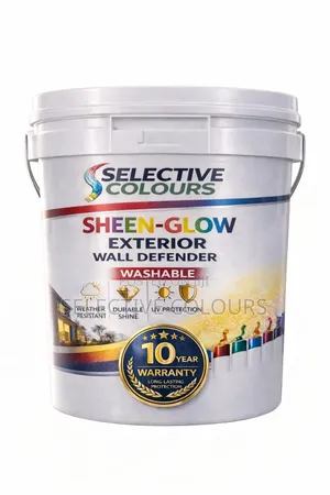 Sheen-Glow Exterior Wall Defender Paint( Washable) Superior to Matte