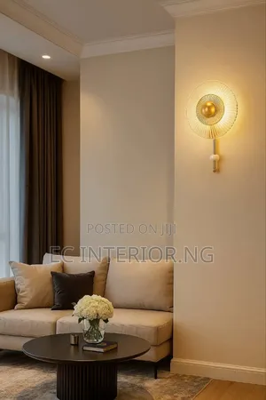 Adelier Led Wall Lamp Creative Stripe Round Glass Lighting Fixture