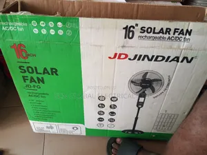 16 Inches Solar Rechargeable Standing Fan