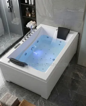 Luxury 2-Person Double Rectangular Whirlpool Jacuzzi With Hydrotherapy