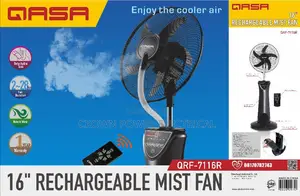 Qasa 16 Inches Rechargeable Mist Fan