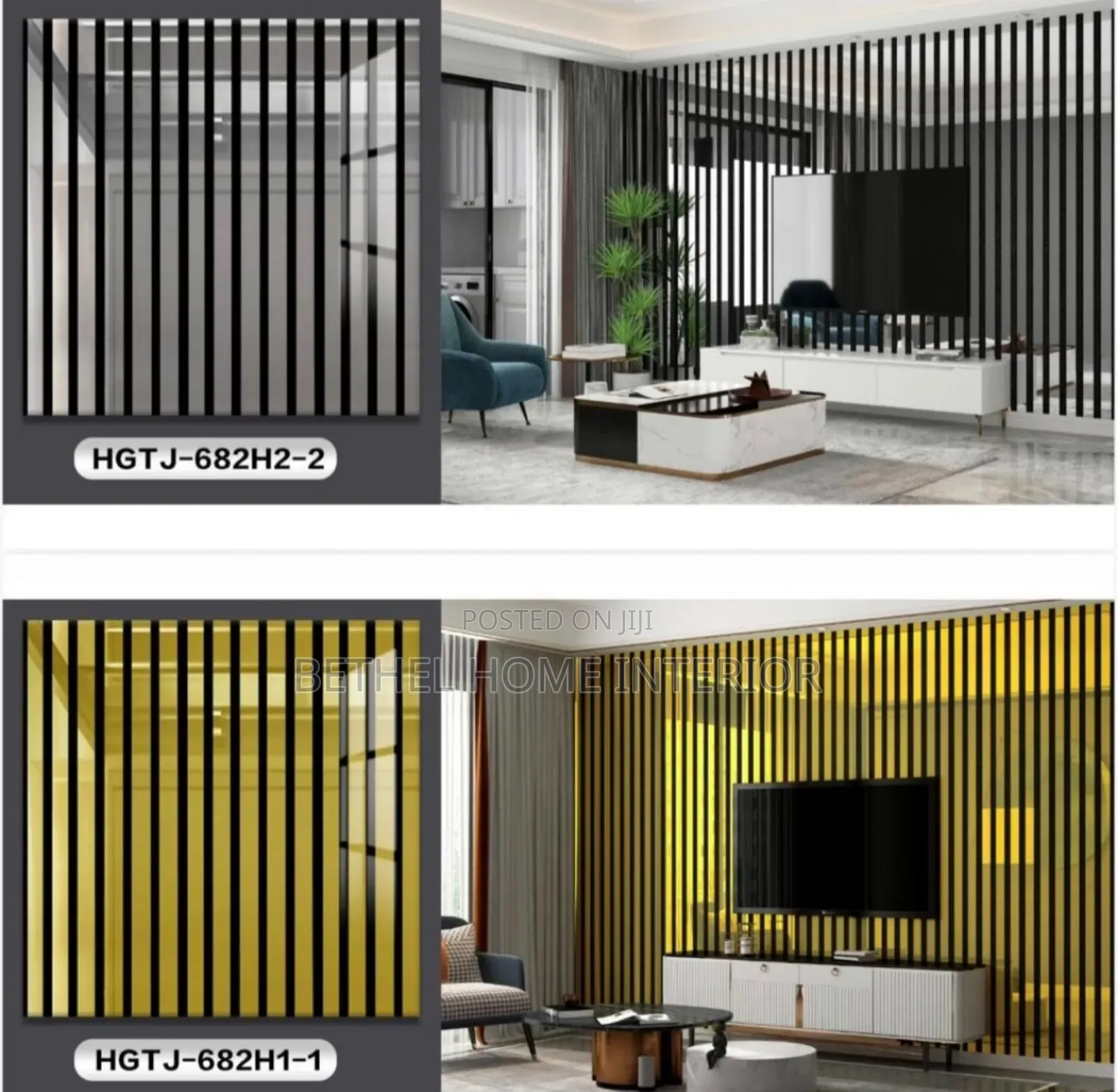 Luxury Fluted Design Wallpaper