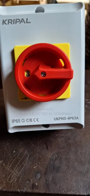 Kripal Red Button 63 Amps 4 Pole Isolator Switch