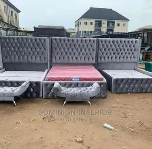 Luxury Padded 4.5by6 Upholstery Bedframe