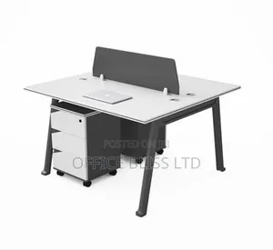 2 Person Work Station With Mobile Drawers