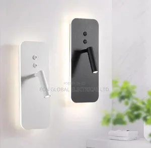 Led Wall Lamp With Reading Spotlight – Modern Rectangular Back Light