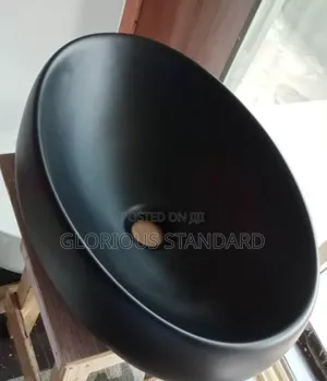Cabinet Basin Semi Circle Black