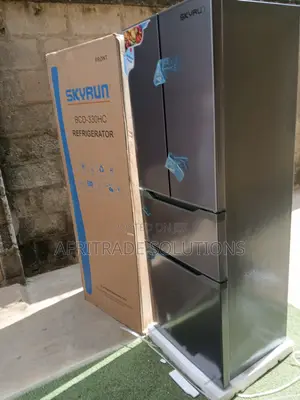 Skyrun BCD-330hc Sleek Silver Finish Fridge