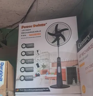 Power Duluxe Rechargeable Solar Fan