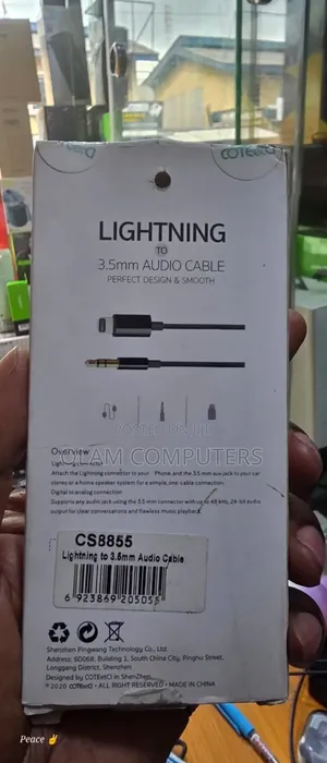 Coteetci Lightning to 3.5mm Audio Cable