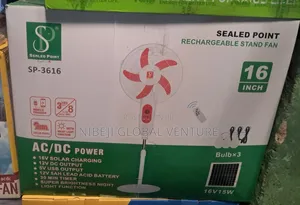 Sealed Point Rechargeable 18inches Standing Fan
