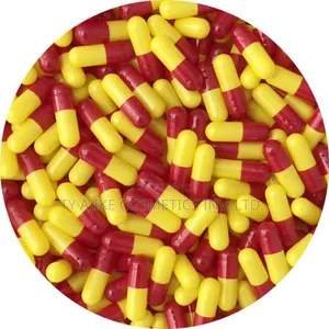 Yellow Red Empty Gelatin Capsule, Size 0, 1,000 PCS