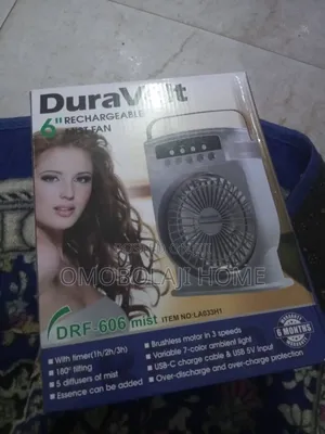 Dura Volt Rechargeable Mist Cooling Fan Air Cooler Fan