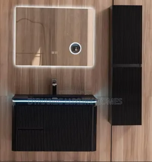 80cm Cabinet Wash Hand Basin With Led Mirror