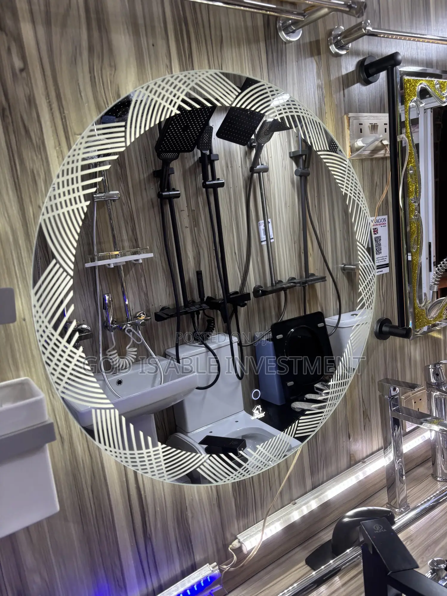 Human Sensor Mirror With Light