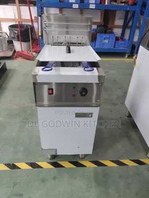 High Quality 1tank Two Basket Standing Deep Fryer for Commercial Use