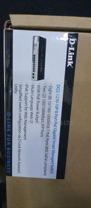 D-Link DGS-1210-10p 10-Port Gigabit Poe Smart Managed Switch