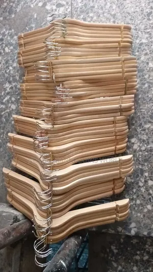 Sets of Wooden Clip Clothes Hangers