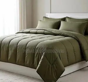 Army Green 100% Polish Cotton Bedsheets, Duvet & Pillow Set (6x6)