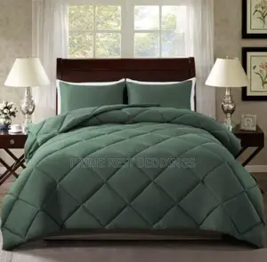 Luxury Green Duvets Bedsheet Set (4x6)