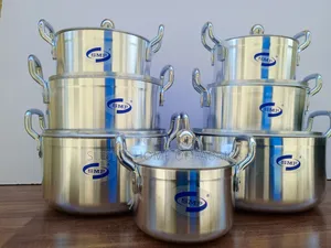 14pcs Aluminium Stock Pot Set – Durable Family Size Cooking