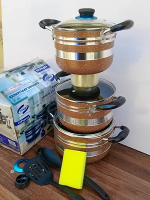 Durable 10-Piece Non-Stick Cooking Pot Set