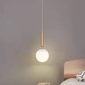 Gold and Black Single Bedside Dropping Lamp