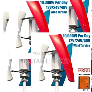 10000w Pay Day 48v Vertical Wind Turbine Consistent Daily Energy