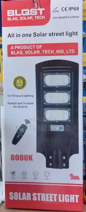 Solar Street Light 3 Eyes Lasting Up to 12 - 18 Hours