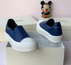 Original Alexander McQueen Leather White Sole Sneakers in 4 Colors