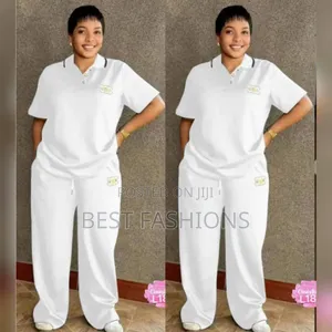 White 2pcs Trousers
