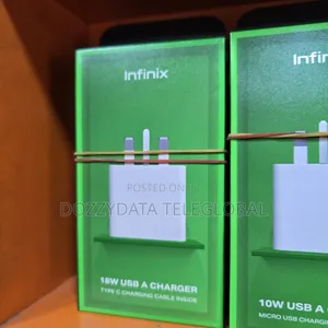 Infinix 18w Usb-a Charger and Type-C Charging Cable